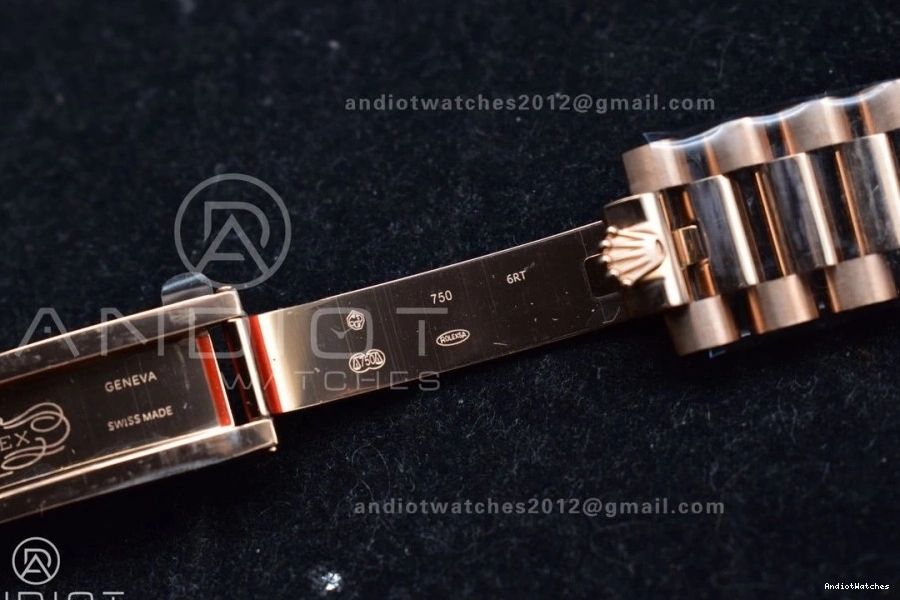 RG 904L Bracelet Weight) QF Edition Steel Original V5 (Gain Square Diamond Grey DayDate 36 President with 671 vr3255 on Dial Best 0208